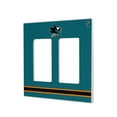 thumbnail image 1 of San Jose Sharks Double Rocker Lightswitch Plate, 1 of 4