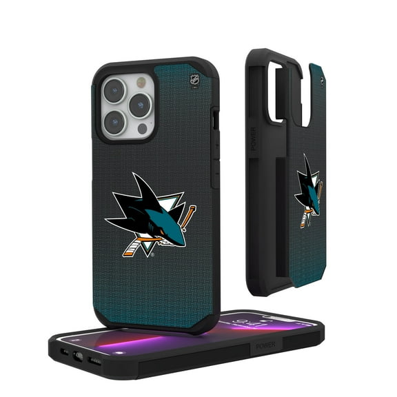 San Jose Sharks Linen Logo iPhone Rugged Case