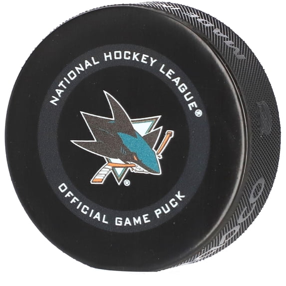 San Jose Sharks Unsigned InGlasCo 2019 Model Official Game Puck