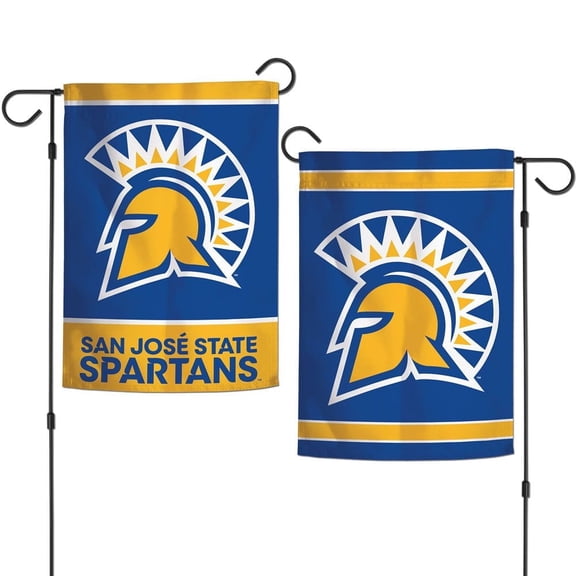 San Jose State Spartans 12.5 x 18" Double Sided Yard and Garden College Banner Flag Is Printed in the USA