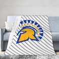 thumbnail image 1 of San Jose State University Fleece Blanket, Very Soft Microfiber Flannel Blanket for Couch Warm and Cozy for All Seasons, 1 of 6