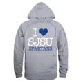 thumbnail image 1 of San Jose State University I Love Hoodie, Heather Grey - 2XL, 1 of 1