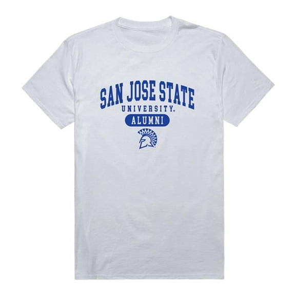 San Jose State University Men Alumni T-Shirt, White - 2XL