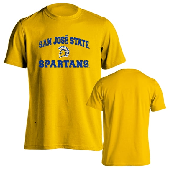 San Jose State University Spartans FSU Distressed Retro Short Sleeve T-Shirt