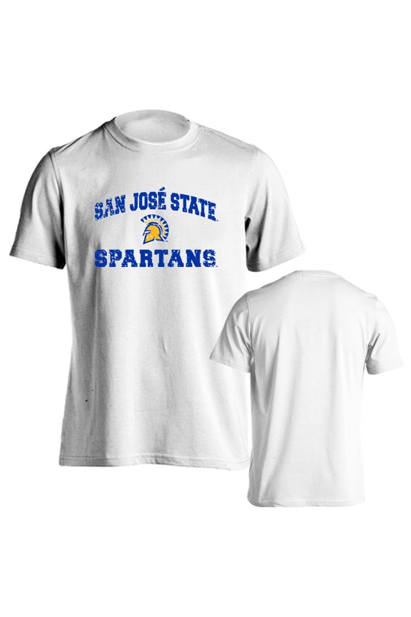 San Jose State University Spartans FSU Distressed Retro Short Sleeve T-Shirt