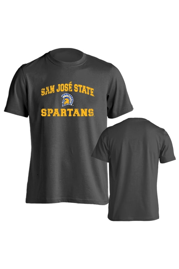 San Jose State University Spartans FSU Distressed Retro Short Sleeve T-Shirt