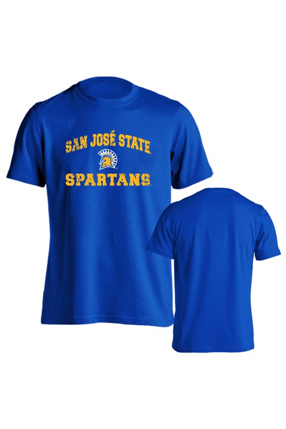 San Jose State University Spartans FSU Distressed Retro Short Sleeve T-Shirt