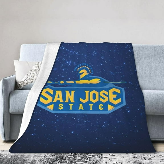 San Jose State University Ultra-Soft Micro Fleece Blanket Soft Comfortable Flannel Blanket Available for Bed Couch Living Room
