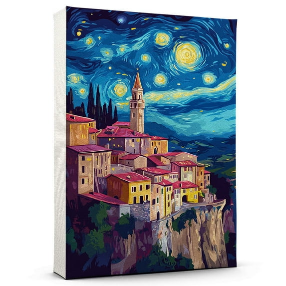 San Jose Travel Canvas Prints, Costa Rica Starry Night Travel decor, San Jose Map Poster, Costa Rica Travel Decor Artwork - 98AZ1202