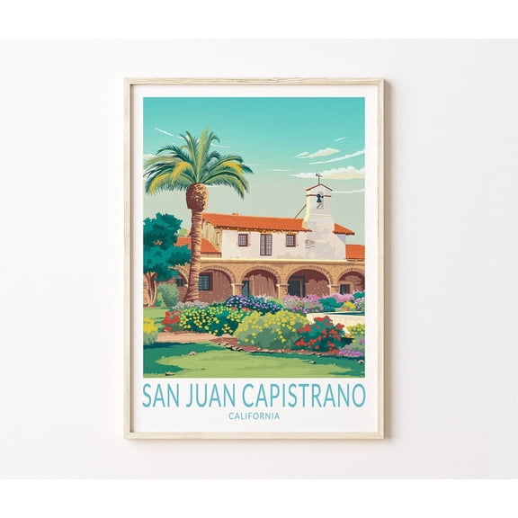 San Juan Capistrano California Coastal Wall Art Home Decor