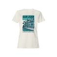 thumbnail image 1 of San Juan Caribbean Coastline Art Women's T-shirt, 1 of 3