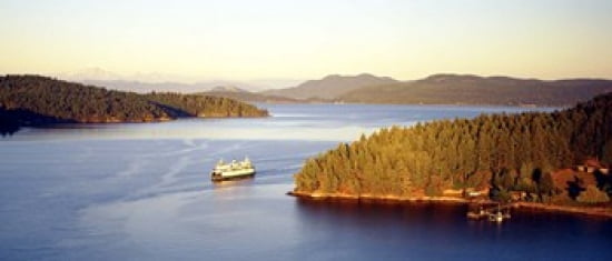 San Juan Islands Washington USA Canvas Art - Panoramic Images (30 x 13)