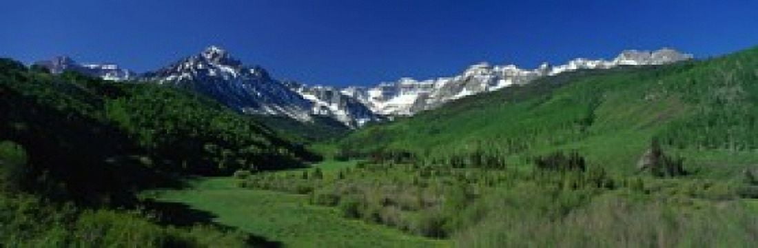San Juan Mountains CO USA Canvas Art - Panoramic Images (18 x 6)