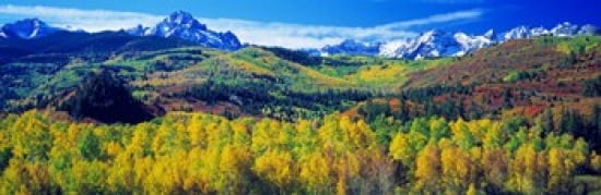 San Juan Mountains Colorado USA Canvas Art - Panoramic Images (36 x 12)