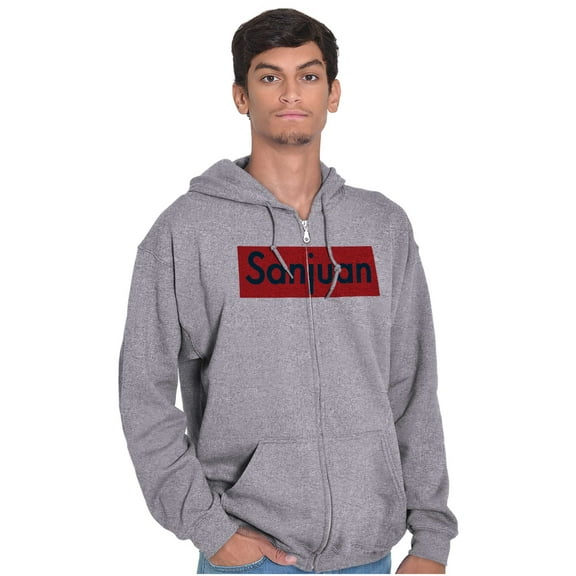 San Juan Puerto Rico Boricua Pride Unisex Fleece Graphic Zip Up Hoodie Brisco Brands 5X