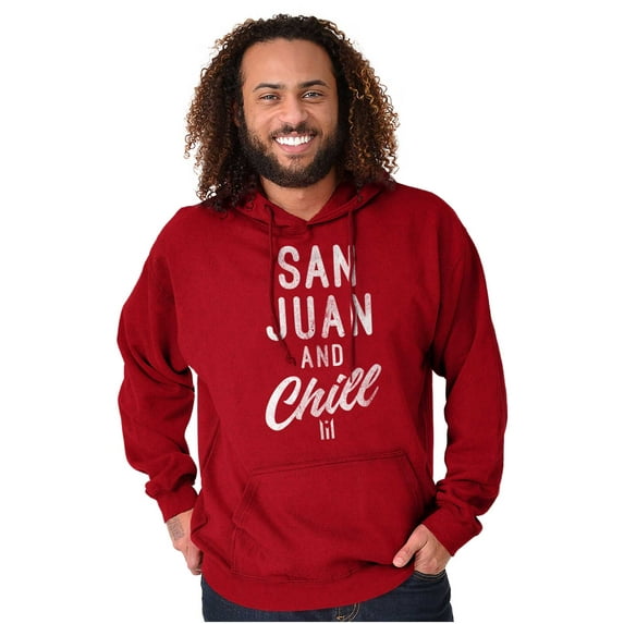 San Juan Puerto Rico Chill Vintage Hoodie Sweatshirt Women Men Brisco Brands 3X