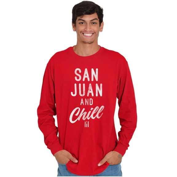 San Juan Puerto Rico Chill Vintage Long Sleeve TShirt Men Women Brisco Brands M