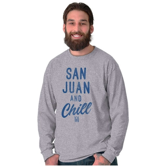 San Juan Puerto Rico Chill Vintage Long Sleeve TShirt Men Women Brisco Brands S