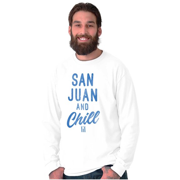 San Juan Puerto Rico Chill Vintage Long Sleeve TShirt Men Women Brisco Brands S