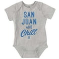 thumbnail image 1 of San Juan Puerto Rico Chill Vintage Romper Boys or Girls Infant Baby Brisco Brands NB, 1 of 6