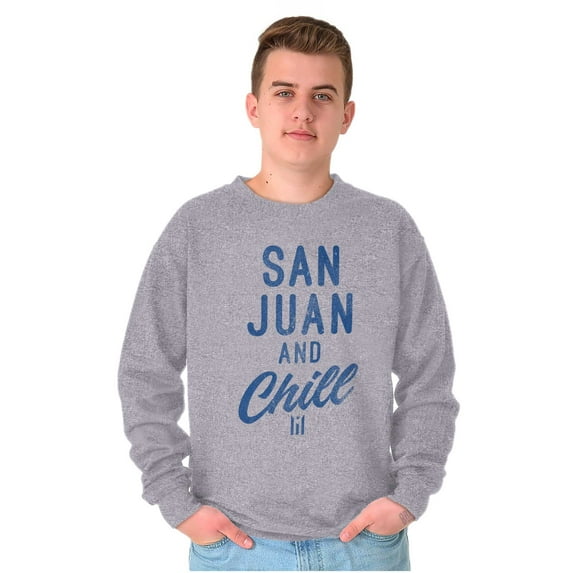 San Juan Puerto Rico Chill Vintage Sweatshirt for Men or Women Brisco Brands S