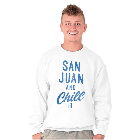 San Juan Puerto Rico Chill Vintage Sweatshirt for Men or Women Brisco Brands S