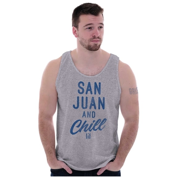 San Juan Puerto Rico Chill Vintage Tank Top T Shirts Men Women Brisco Brands S