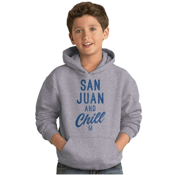 San Juan Puerto Rico Chill Vintage Youth Hoodie Boy Girl Teen Brisco Brands S