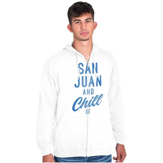 San Juan Puerto Rico Chill Vintage Zip Up Hoodie Men's Women's Brisco Brands X