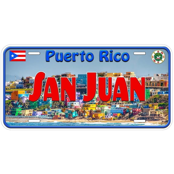 San Juan Puerto Rico SJ01 Novelty Car License Plate