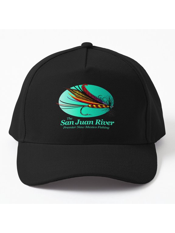San Juan River Fly Fishing Baseball Cap, Angler Outdoor Travel Graphic Design, Classic Hat