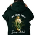 thumbnail image 1 of San Judas Tadeo Hoodie – Siempre a Mi Lado Jesus Graphic Pullover, Spanish Christian Faith Hoodie, Religious Catholic Sweatshirt, Unisex Faith-Based Apparel Gift, 1 of 7