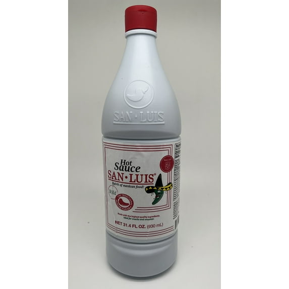 San Luis Mexican Hot Sauce, 31.4 oz Bottle
