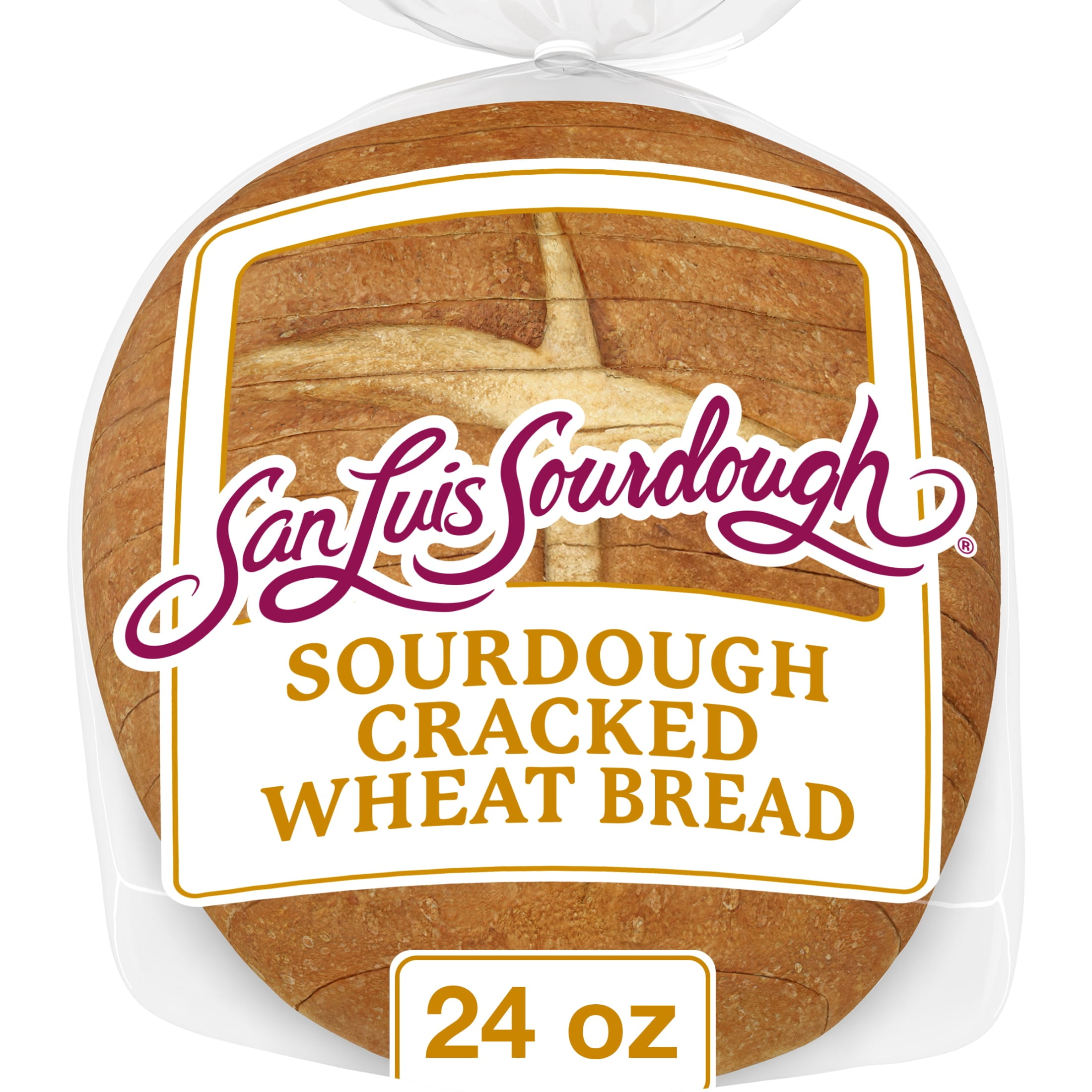 San Luis Sourdough Cracked Wheat Bread, 24 oz, Sourdough Bread, Bag
