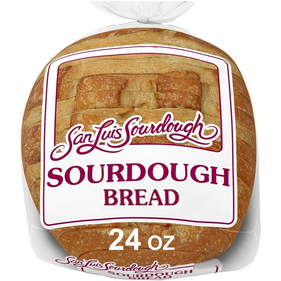 San Luis Sourdough Plain Sourdough Bread, 24 oz, Sourdough Bread, Bag