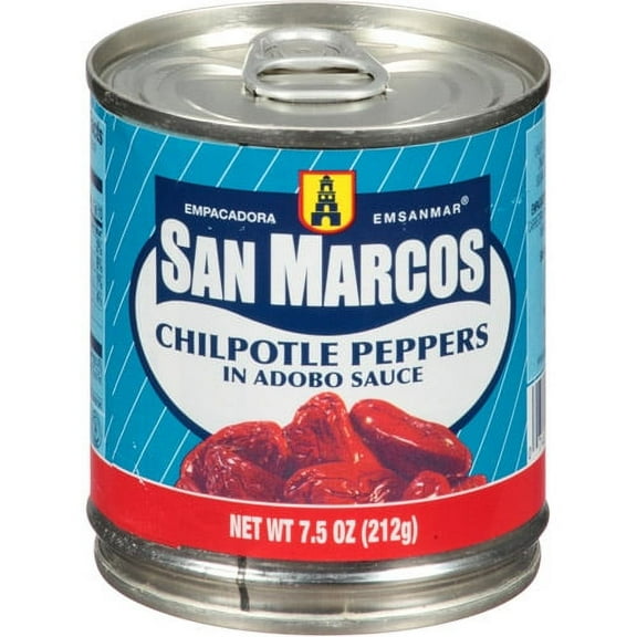 San Marcos Chipotle Peppers in Adobo Sauce, 7.5 oz, Pack of 24