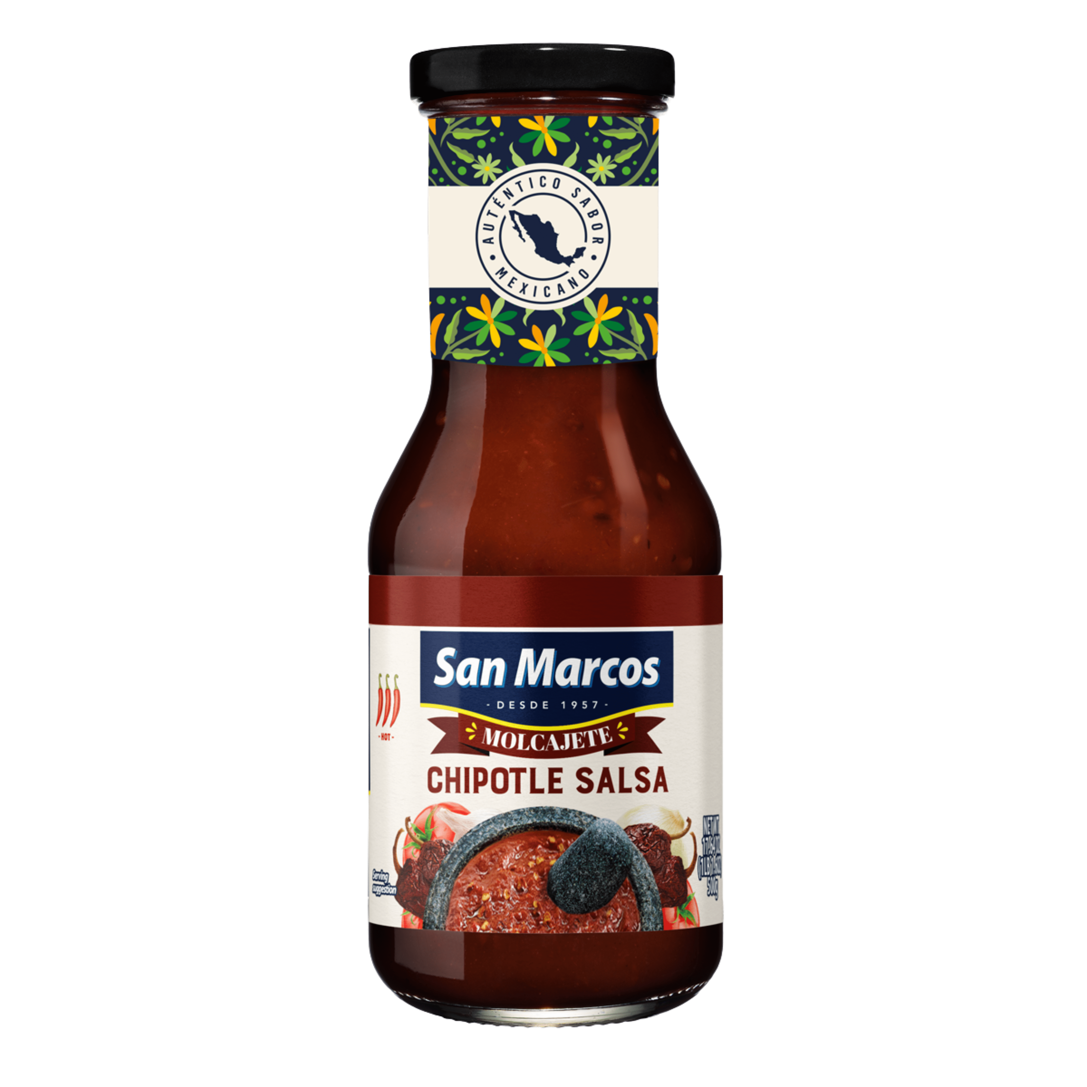 San Marcos Hot Chipotle Salsa 17.6oz Jar - Walmart.com