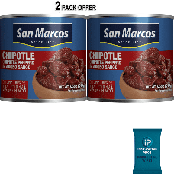 San Marcos Peppers Chipotle, 7.5 oz Can