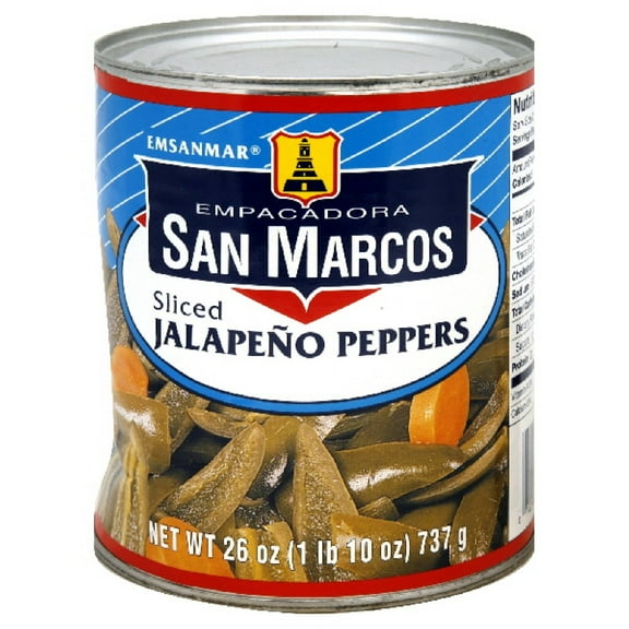 San Marcos Sliced Jalapeno Tin, 26-ounces (Pack of 4)