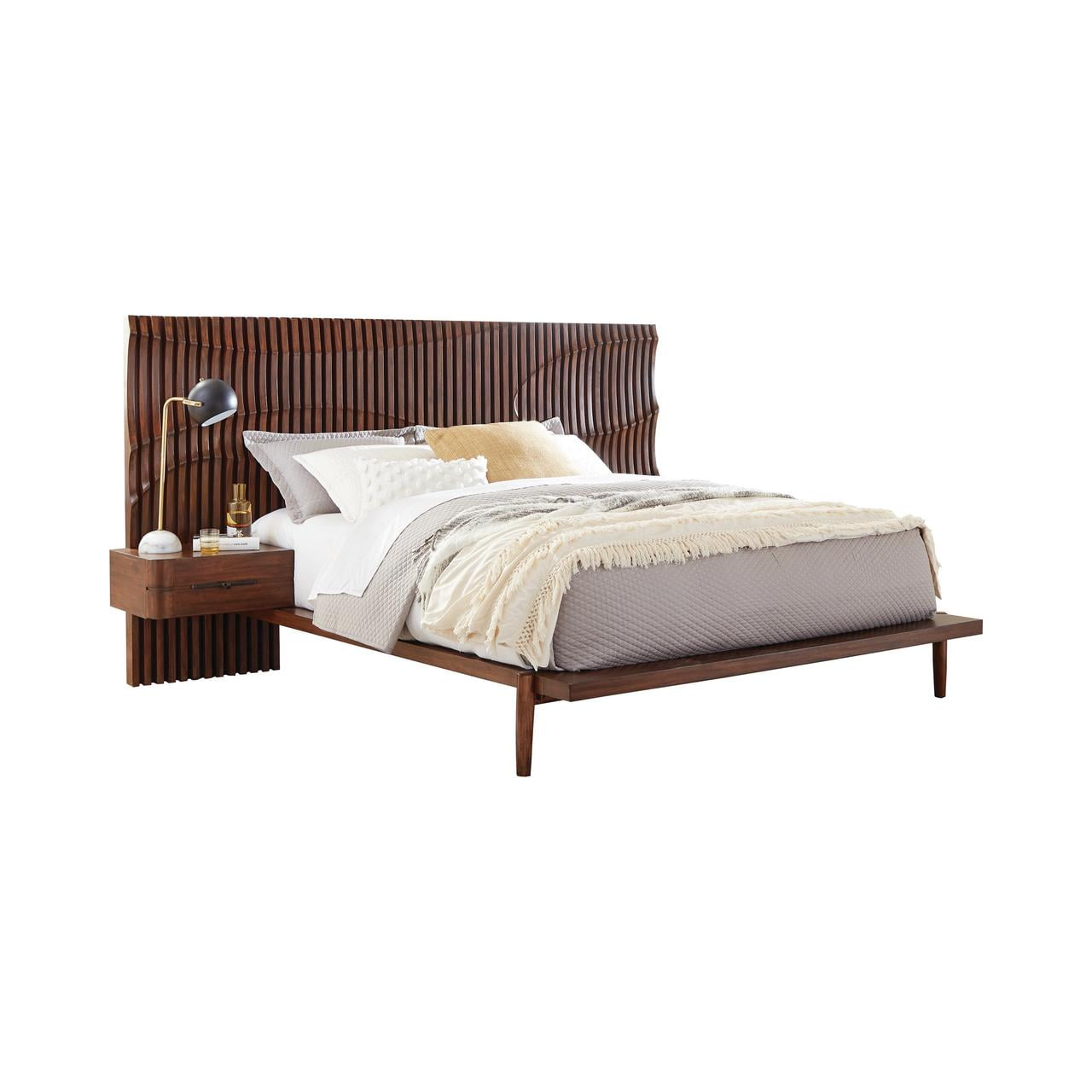 San Mateo Queen Platform Bed Desert Teak Walmart