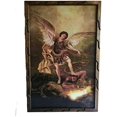 San Miguel Arcángel Imagen Cuadro Rustico Para Colgar 36″ x 24″ St …