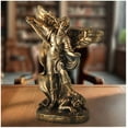 thumbnail image 1 of 7.48 Inch San Miguel Archangel Statue - St Michael The Archangel Defeating The Devil in Premium Bronze Statue, The Great Protector Statue, Suitable for Collection or Decor, 1 of 10