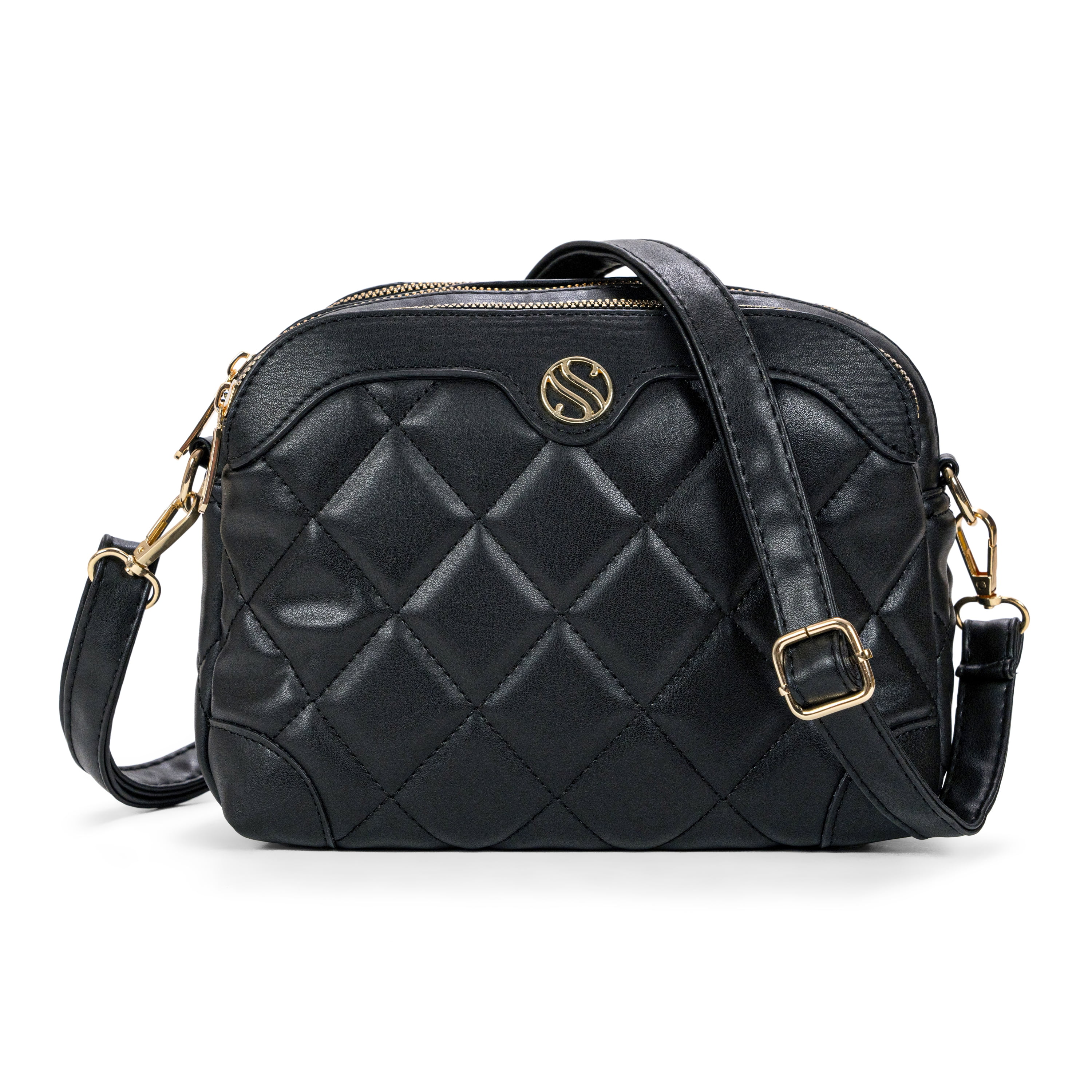 San Morris Chic Quilted Purse for Women - Elegant Black  display picture 2