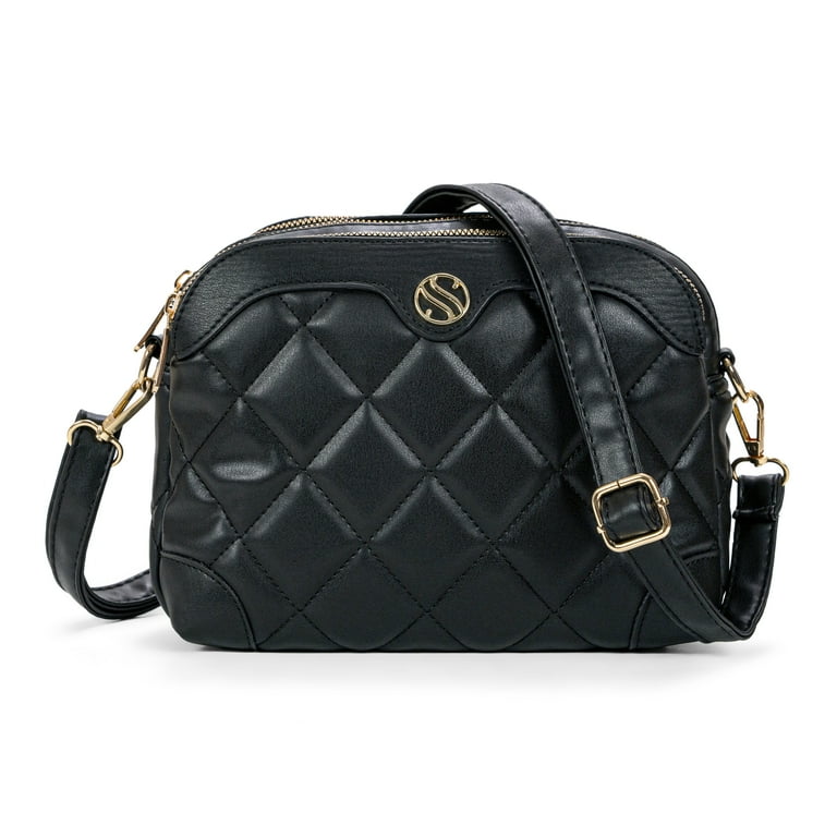 Black purse with compartments sale