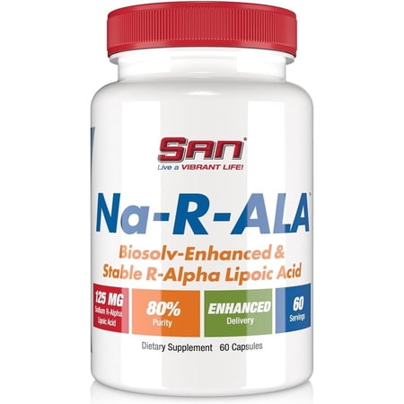 San Na-R-ALA Alpha Lipoic Acid 125 mg, 60 Ct