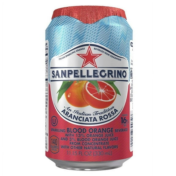 San Pellegrino Blood Orange Sparkling Fruit Beverage 11oz Cans - 24 Pack