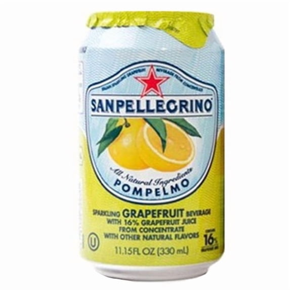 San Pellegrino Grapefruit Sparkling Fruit Beverage 11 oz Cans - Pack of 24