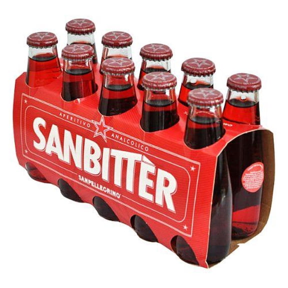 San Pellegrino Sanbitter Red Bitter- 10 Bottles (100mL each)