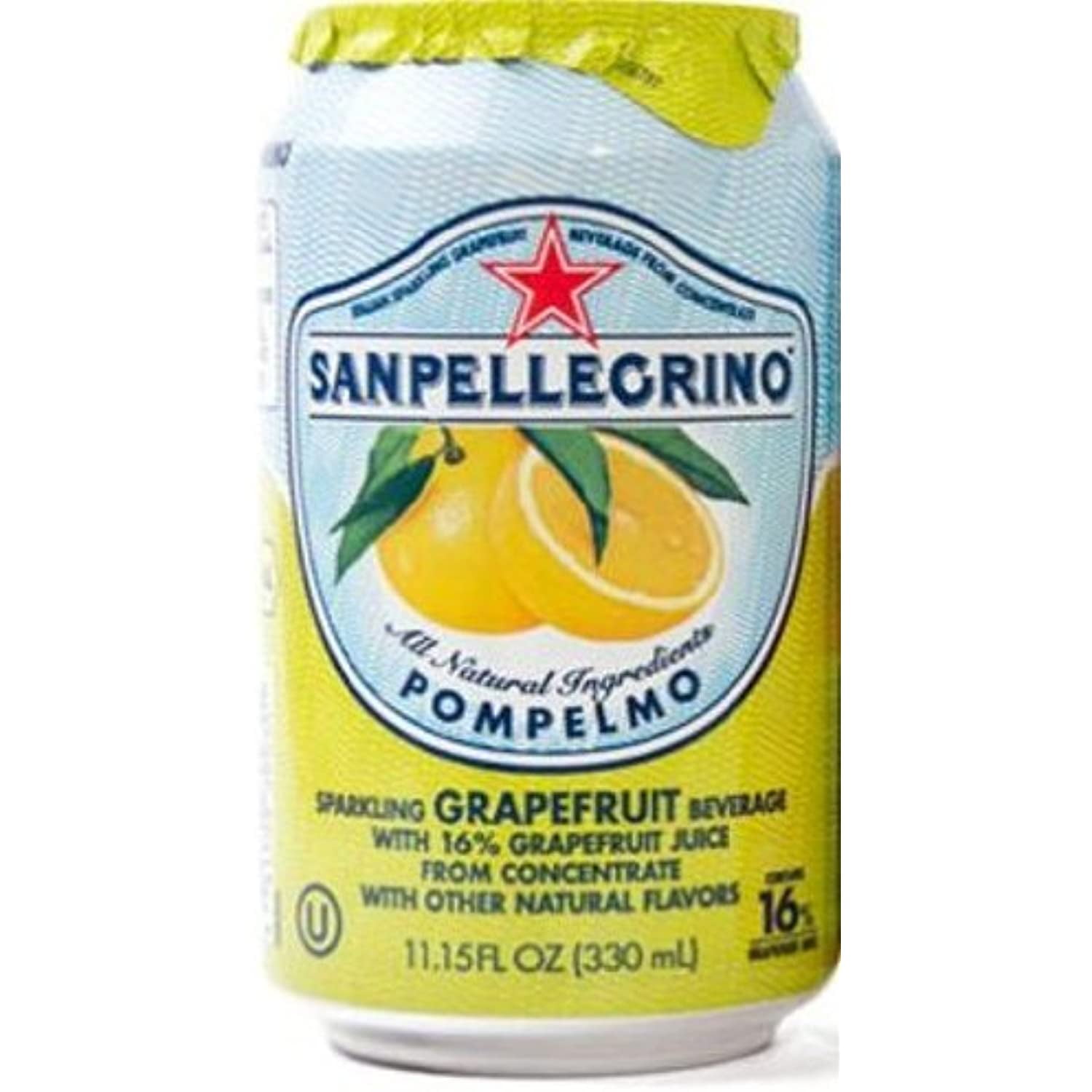 San Pellegrino Sparkling Beverage, Pompelmo (Grapefruit), 11.15 Fl Oz (Pack Of 12)