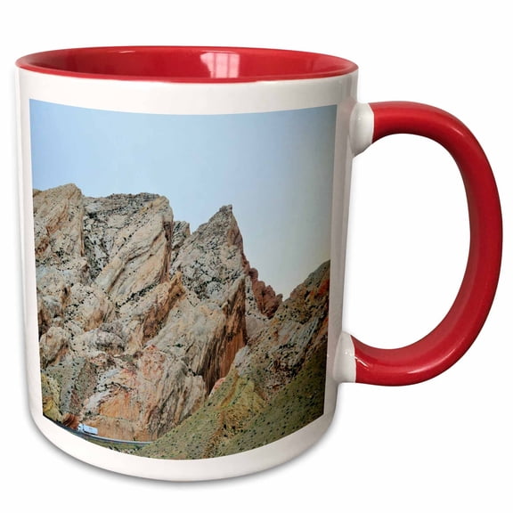 3drose, San Rafael Reef Utah, 11oz Two-tone Red Mug